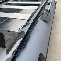 Bateau gonflable pliable Zodiac avec support de pêche 14.5ft 450cm 1.2mm PVC grands bateaux tendres
