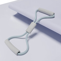 Banda de Resistencia en Forma de 8 de Látex Natural Ecológico al por Mayor para Fitness, Cuerda Elástica de Yoga, Expansor de Pecho, Entrenamiento en Casa y Gimnasio