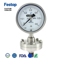 Festop hoogwaardige sanitaire membraanafdichtingsdrukmeter
