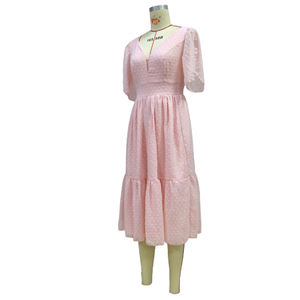 Robe de demoiselle d'honneur rose personnalisée Corset sexy en V profond coupe ajustée robe formelle mi-longue de <span class=keywords><strong>grande</strong></span> <span class=keywords><strong>taille</strong></span> robe de soirée de bal de <span class=keywords><strong>mariage</strong></span> décontractée - Product Image 4