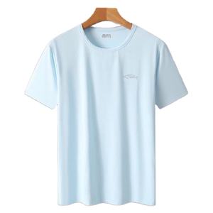 Camiseta deportiva informal de verano para hombre, camiseta tejida de manga corta transpirable con diseño de piña de secado rápido, cuello redondo, estilo fino - Product Image 1