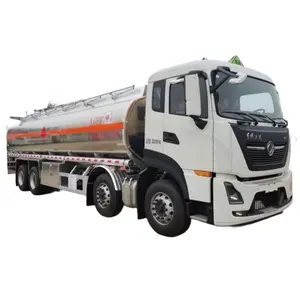 Dongfeng 8*4 350HP 알루미늄 오일 연료 탱커 트럭 30000 리터 35000 리터 알루미늄 탱크 연료 오일 배달 트럭 판매