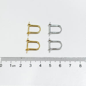 S925 <b>Silver</b> DIY Pearl Accessories Simple <b>Silver</b> Jewelry Stand with 7-12mm Round Beads 21645 Fashion <b>Stud</b> <b>Earrings</b> - Product Image 3