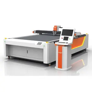 Feeding Conveyor Belt CNC Vibrating Round Knife Cutting Machine Fabric Textile Flat Digital Cutter Cutting Machine