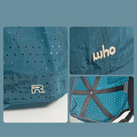 Gorra de Béisbol Personalizada con Logotipo Bordado, Ultraligera, Perforada, de Secado Rápido, con Visera Plana, de Nailon Transpirable, para Deportes al Aire Libre