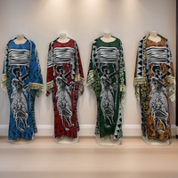Robe musulmane africaine pour femmes, tendance, de haute qualité, à bas prix, imprimée, grande taille, ample, vente en gros mixte