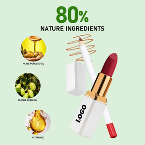 Ensembles de cosmétiques pour les lèvres en gros, marque propre, crayon à lèvres mat imperméable et rouge à lèvres, ensemble de gloss à lèvres deux-en-un en cadeau. - Product Image 3