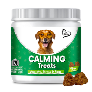 Fábrica de suplementos para mascotas golosinas y mordeduras calmantes para perros-120 golosinas calmantes suaves para perros-Suplemento para perros y gatos - Product Image 1