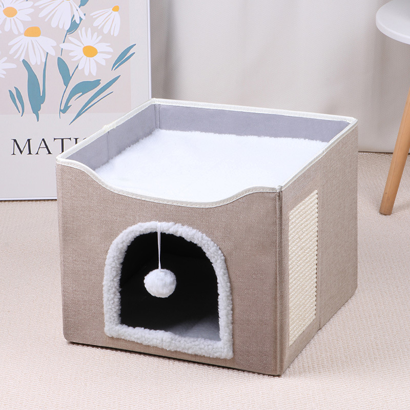 Lin grossier kaki 41*41*35cm