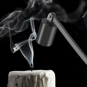 Herramienta de apagado de <span class=keywords><strong>velas</strong></span> de acero inoxidable pulido de alta calidad con mango largo, apagador de <span class=keywords><strong>velas</strong></span> negras y cortador de extintor de llama - Product Image 4
