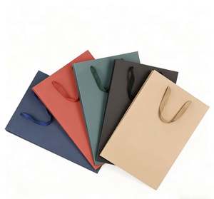 Bolsas de Regalo de Papel Recubierto con Logotipo Impreso Personalizado, Bolsas de Compras con Asas de Cinta, Relieve, para Promoción en Supermercados - Product Image 6