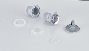 Accessori Bagno: Valvola Click Clack per Scarico Lavabo, Coperchio Grande Grigio Anti-Intasamento, Scarico Pop-up con Troppopieno - Product Image 4