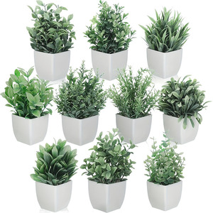 Surface brumeuse bonsaï Simulation vert plastique plantes artificielles bureau ornements floraux pour salon décoration intérieure - Product Image 5