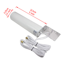 Antenne cylindrique étanche extérieure en gros d'usine antenne MIMO omnidirectionnelle WiFi 4G LTE pour point d'accès de routeur sans fil