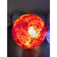 Ballon gonflable en forme de planète personnalisé avec impression UV et éclairage LED, avec pompe à air électrique pour la publicité et la décoration