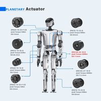 Actionneurs robotiques ZBDynamiX avec moteurs CC sans balais 106 tr/min avec double encodeur, pour robot humanoïde de service IA et exosquelette de marche
