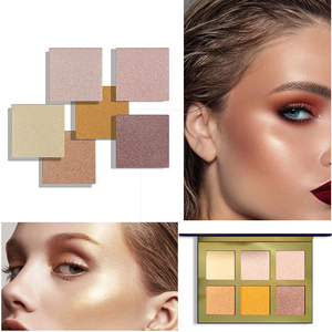 <span class=keywords><strong>Iluminador</strong></span> de Diamante de Lujo, Polvo Compacto para Sombrear, Alta Pigmentación, Larga Duración, Marca Privada, Paleta de 6 Colores para Rostro y Cuerpo - Product Image 4