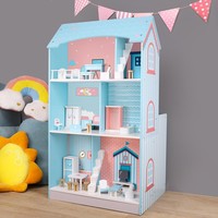 Jouets de cuisine en bois 2-en-1 pour maison de poupée, vente en gros, très demandés, pour tout-petits, luxe, jeu d'imitation de cuisine et de rôle