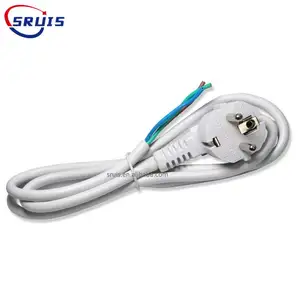 Zwart Wit Kleur 3ft Cee 77 Eu 3-pung Tot C13 Iec 60320 Vde 3 Pin Schuko Plug Universeel Europe Schuko Netsnoer