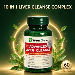 Capsules de complexe détoxifiant pour la purification du foie 10 en 1, complément alimentaire à base de plantes pour le soutien hépatique, 60 capsules - Product Image 6
