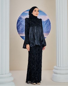 SIPO Eid nuevo diseño ropa islámica mujeres elegante dos piezas Top y falda conjunto gran oferta Malasia Indonesia musulmana Niñas Ropa - Product Image 2