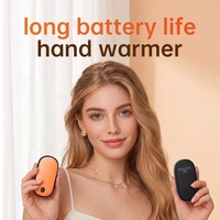 Chauffe-mains électrique magnétique rechargeable 2-en-1 4000 mAh, chauffage double face, chauffe-mains portable mince de poche
