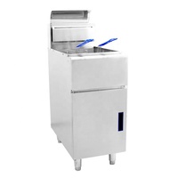 Friteuse professionnelle à gaz GPL en acier inoxydable 26L à cuve unique pour restaurant - Vente en gros