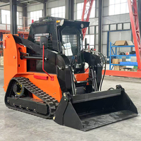 Chine Fabricant Skid Steer Loader Jardin Multifonctionnel Crawler Pelle Avant Chargeur Jardin Mini Diesel Skid Steer Loader