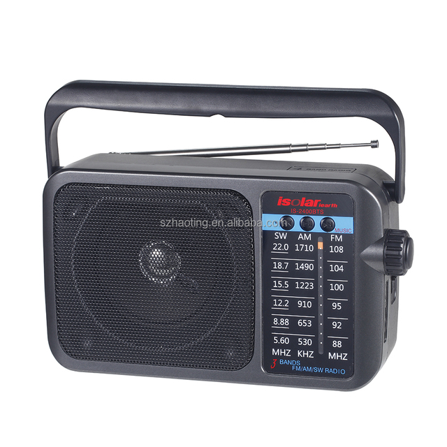Portable FM/AM/SW Multi-band Radio Stereo Classic Vintage Design Sound Pointer Radio Built-in Speaker