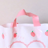Sacs de courses jetables en LDPE avec valve, poignées longues, origine Zhejiang, personnalisables pour la vente au détail et l'expédition