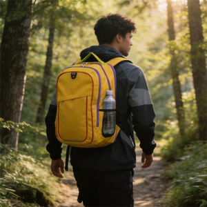 Mochila Impermeable para Todo Clima con Múltiples Bolsillos, Orificio para Cables y Puerto para Auriculares, Bolsa de Hidratación para Aventuras de Senderismo al Aire Libre - Product Image 4