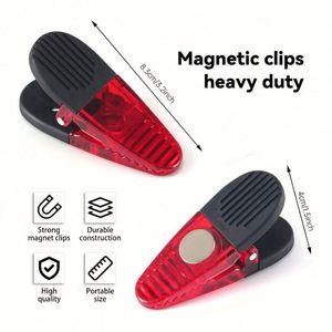 Clips magnétiques en plastique pour réfrigérateur, personnalisables avec logo, pour bureau, aimants de réfrigérateur, clips à mémo magnétiques géants, vente en gros - Product Image 4