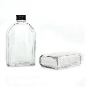 Bottiglia di succo di <span class=keywords><strong>vetro</strong></span> trasparente carino birra fredda bevanda di caffè vino bere latte bottiglia di <span class=keywords><strong>vetro</strong></span> di <span class=keywords><strong>acqua</strong></span> piatta 200ml 250ml 350ml 500ml - Product Image 2