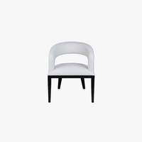 Madison Esszimmerstuhl mit C-förmiger Rückenlehne, Massivholzrahmen, Moderner Nordischer Ergonomischer Esszimmerstuhl für Hotel, Wohnzimmer, Schlafzimmer-Dekoration