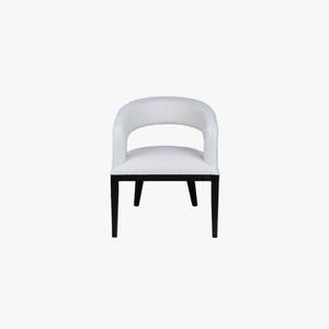 כיסא אוכל מדיסון משענת גב בצורת C מסגרת מעץ מלא מודרנית נורדי ארגונומי כיסא אוכל למלון עיצוב חדר שינה בסלון - Product Image 3