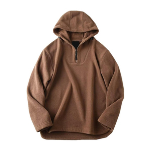 Sweat à capuche zippé oversize pour homme, en molleton de coton et polyester, pour l'hiver, vêtements décontractés, sportswear, streetwear, OEM, vente en gros - Product Image 1