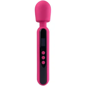 Skin-Soft Silicone Large Size Handheld Flexible Long Vibrator Cordless <b>Personal</b> Wand <b>Massager</b> Vibrator for Women Masturbation - Product Image 2