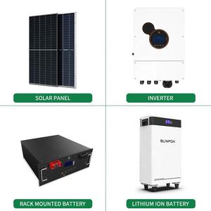 Kit Sistema di Alimentazione Solare Ibrido da <span class=keywords><strong>10KW</strong></span> Completo Set di Sistema di Energia Solare Ibrida da 6 Kw MPPT 5 Anni di Garanzia - Product Image 3