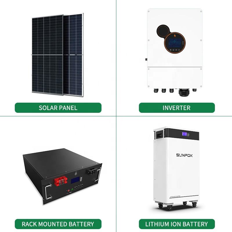 10KW Hybrid Solar Power System Kit Complete Hybrid Solar Power System ...