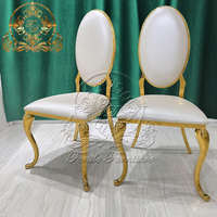 Chaise royale de vente en gros d'hôtel d'acier inoxydable de banquet de conférence pour des événements de mariage