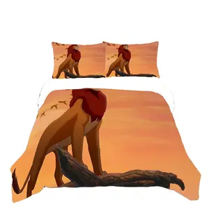 Sản Phẩm Mới Liệt Kê Simba <span class=keywords><strong>Lion</strong></span> 3d Bán Buôn Duvet Cover <span class=keywords><strong>King</strong></span> Bộ Đồ Giường - Product Image 1