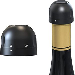 Custom Chrome <b>Wine</b> <b>Stoppers</b> Newest Innovation Metal Champagne Bottle <b>Stoppers</b> with Logo Silicone Vacuum Sealing for Red <b>Wine</b> - Product Image 1
