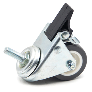 Langlebig 1,5 "2" 2,5 "3" <span class=keywords><strong>Low</strong></span> <span class=keywords><strong>Profile</strong></span> Dual Twin Rollen und Räder PU TPR PP PA Nachlaufs chaft Lenkrad Fabrik - Product Image 1