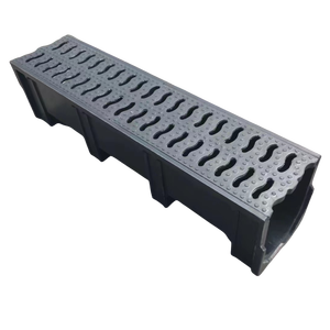 Caniveau de drainage linéaire BMC EN1433, canal de drainage composite robuste avec grille en plastique <span class=keywords><strong>pour</strong></span> cour logistique - Product Image 3