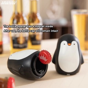 Abridor de Botellas Magnético Automático Penguin, Abridor de Botellas de Cerveza y Bebidas para Fiestas y Bares, Tipo Prensa, Herramientas de Cocina, Decoración del Hogar - Product Image 4