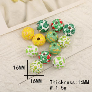 2024 New Diy Printing Wooden Bead Key Chains <b>Lanyard</b> Necklace Bracelet Wristlet 16mm Bpa Free Beads <b>for</b> <b>Pen</b> - Product Image 3