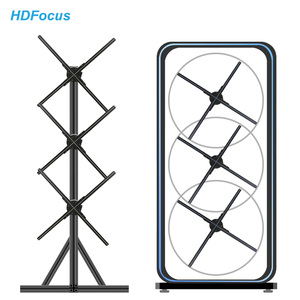 HDFocus 65cm 1x3 Proyector de Ventilador 3D para Interiores, Equipo de Publicidad Metálico para Pantallas LED Gráficas de Alto Impacto HD-F65 Este HDFocus 65 - Product Image 1