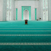 Tapis de prière islamique mural, tapis de prière musulman sur mesure, tapis ignifuge pour salle de prière de mosquée