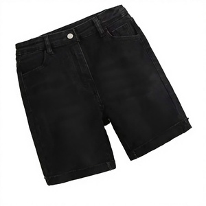 Pantalones Cortos de Hombre Estilo Urbano, Felpa Francesa 100% Algodón, Tallas Grandes, Transpirables, Cintura Media, Estampado Personalizado, Efecto Desgastado - Product Image 2