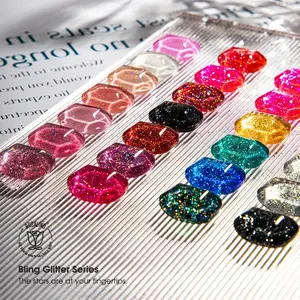 ROSALIND unhas suprimentos profissional oem popular esmalte en semi permanente bling lantejoulas/glitter série uv gel unha polonês